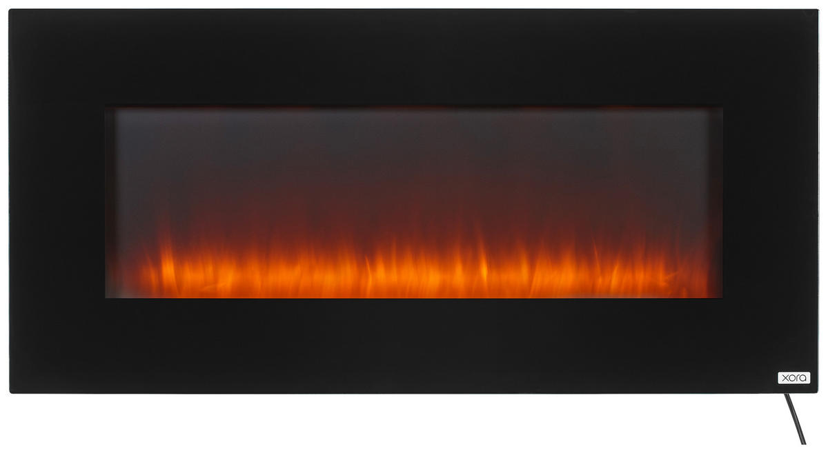 ELEKTRIČNI KAMIN - črna, Design, kovina/umetna masa (107/50,8/12cm) - Xora