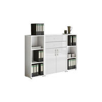 AKTENSCHRANK Weiß, Weiß Hochglanz  - Weiß Hochglanz/Weiß, MODERN, Holzwerkstoff (172,6/113,6/33cm) - MID.YOU