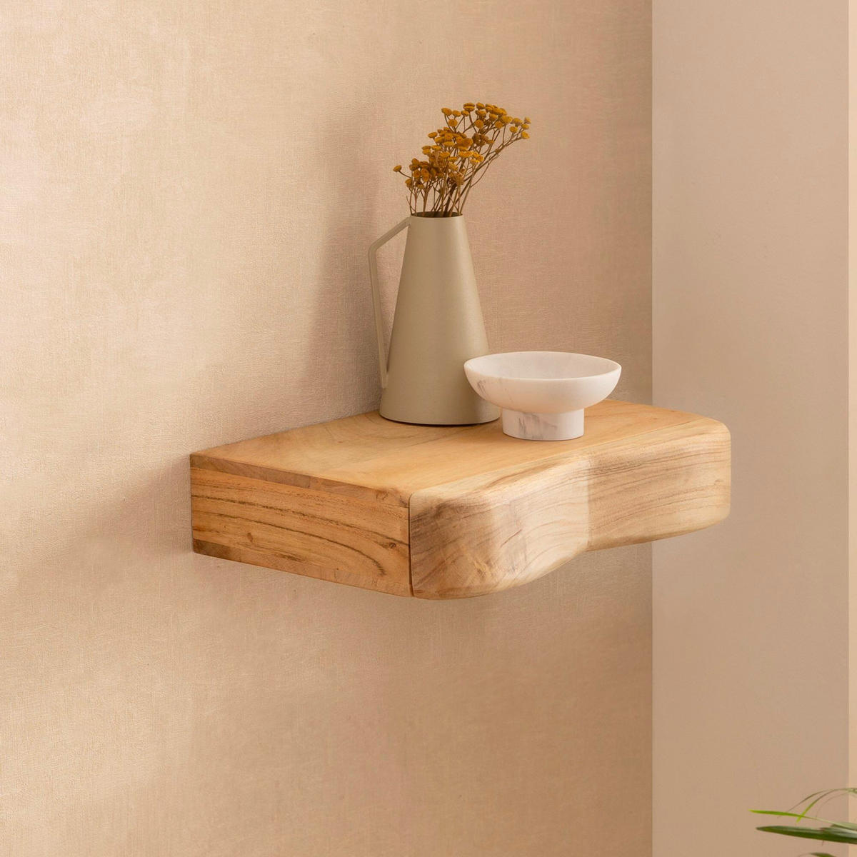 Poliță De Perete 40/8/20 cm, culoare lemn acacia  - culoare lemn acacia, Design, lemn (40/8/20cm) - Livetastic