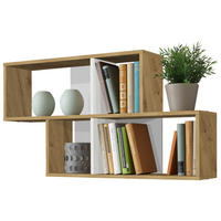 WANDREGAL Weiß, Eiche Artisan  - Weiß/Eiche Artisan, KONVENTIONELL, Holzwerkstoff (100/53/20cm) - MID.YOU