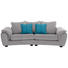 MEGASOFA in Textil Grau, Petrol - Dunkelbraun/Petrol, LIFESTYLE, Holz/Textil (274/74/52/120cm) - Landscape MEGASOFA in Textil Grau, Petrol - Dunkelbraun/Petrol, LIFESTYLE, Holz/Textil (274/74/52/120cm) - Landscape