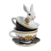 DEKOHASE - Schwarz/Weiß, LIFESTYLE, Kunststoff (11,5/11,5/15,7cm)