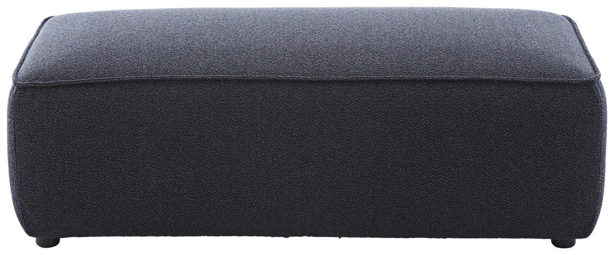 ECKSOFA in Flachgewebe Dunkelblau  - Schwarz/Dunkelblau, Design, Kunststoff/Textil (164/341cm) - W.Schillig