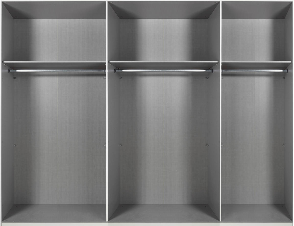SCHWEBETÜRENSCHRANK Grau, Sahara  - Schwarz/Grau, Konventionell, Glas/Holzwerkstoff (313/236/65cm) - Carryhome