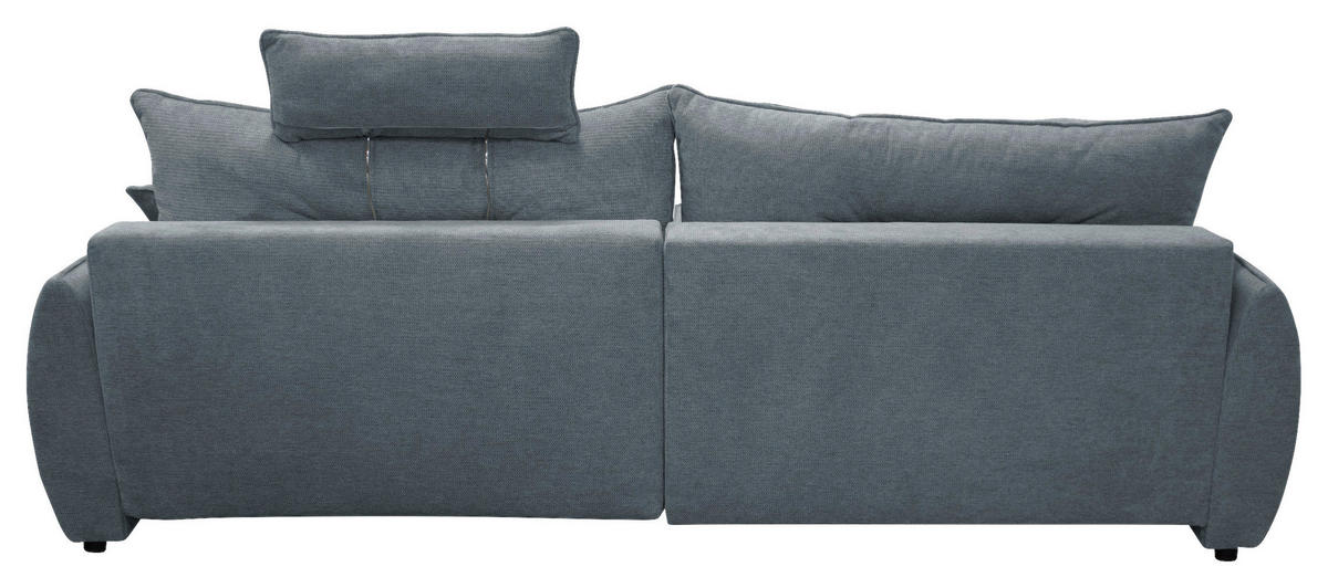 ECKSOFA  FRESH Blau Struktur  - Blau/Beige, Design, Kunststoff/Textil (195/264cm) - MID.YOU