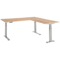 ECKSCHREIBTISCH 185/177/64-128 cm Buchefarben  - Buchefarben, Modern, Holzwerkstoff (185/177/64-128cm) - Livetastic