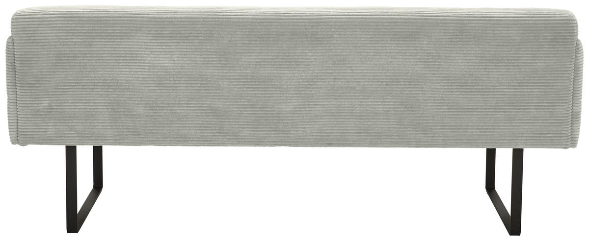 SITZBANK 217/85/69 cm Cord Greige Metall  - Greige/Schwarz, Design, Textil/Metall (217/85/69cm) - Musterring