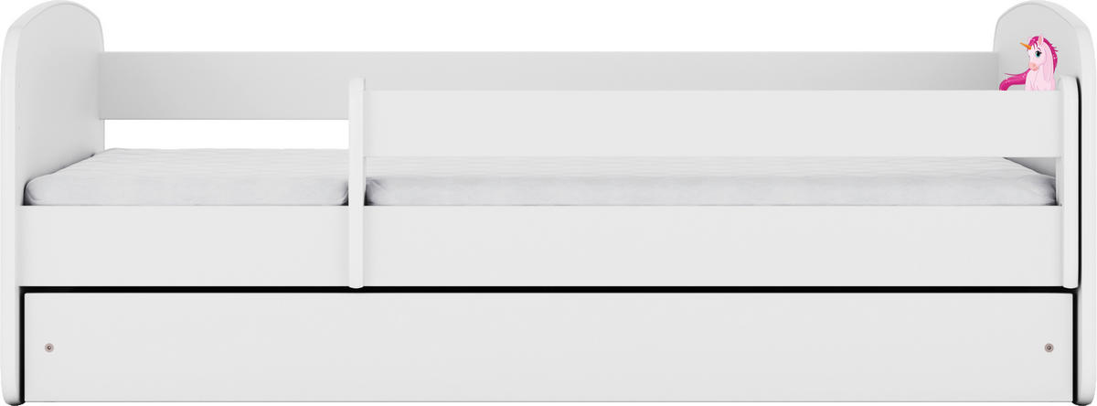 KINDER-/JUNIORBETT 80/160 cm  in Weiß  - Birkefarben/Weiß, MODERN, Holz/Holzwerkstoff (80/160cm) - MID.YOU