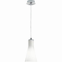PENDELLEUCHTE Diana 14/200 cm   - Weiß, Design, Glas/Metall (14/200cm) - Fabas Luce