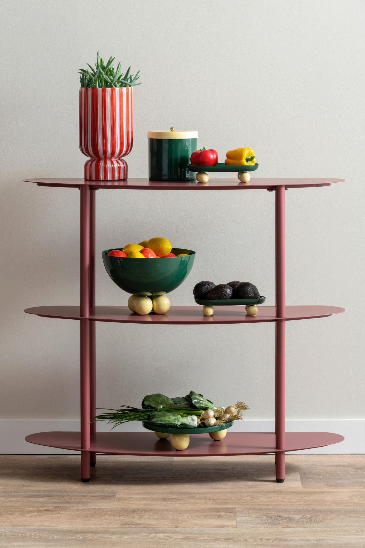 VITRINE  in Terracotta  - Terracotta, Basics, Metall (90/28/82cm) - Leitmotiv
