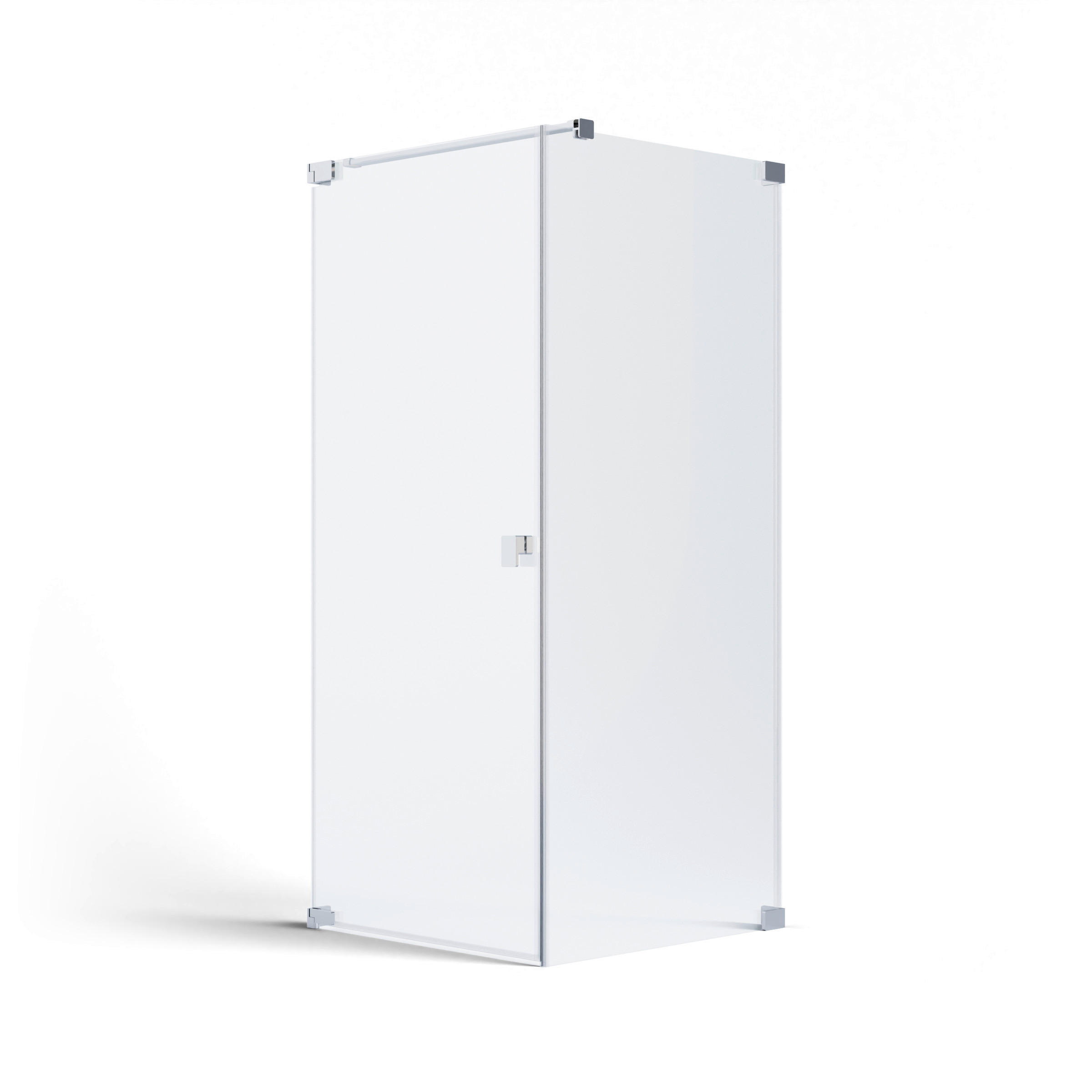 DUSCHKABINE - Chromfarben, MODERN, Glas/Metall (90/200/90cm) - Schöner Wohnen