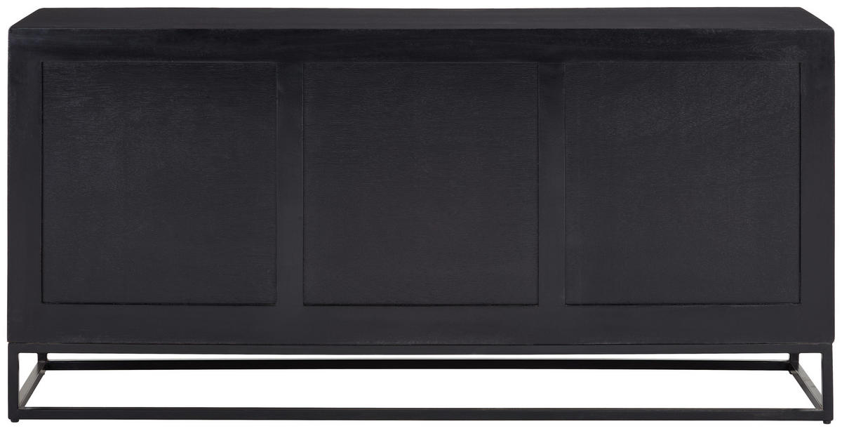 SIDEBOARD  160/78/42 cm  - Goldfarben/Schwarz, Design, Holz/Metall (160/78/42cm) - Livetastic