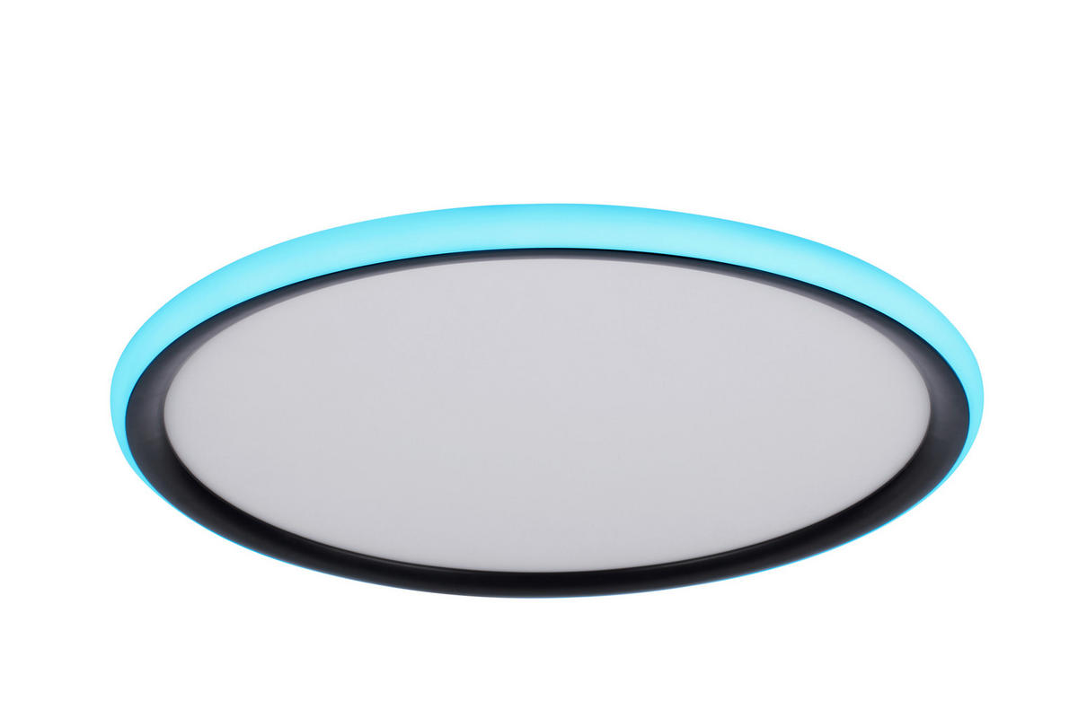 LED-DECKENLEUCHTE Rovinj 40/3,5 cm   - Schwarz, LIFESTYLE, Kunststoff (40/3,5cm) - Novel