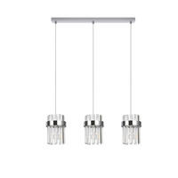 HÄNGELEUCHTE Vetro  150/60/14 cm  - Chromfarben, KONVENTIONELL, Glas (150/60/14cm)