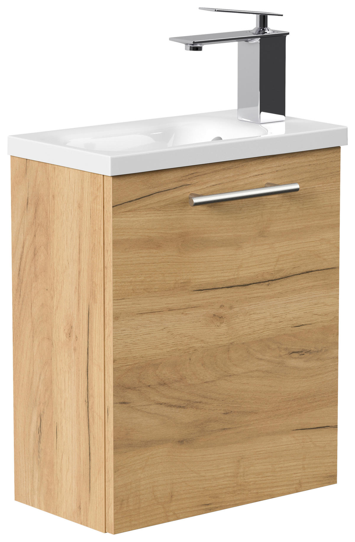 GÄSTEBAD 40 cm  - Eichefarben, MODERN, Holzwerkstoff/Stein (40cm) - MID.YOU