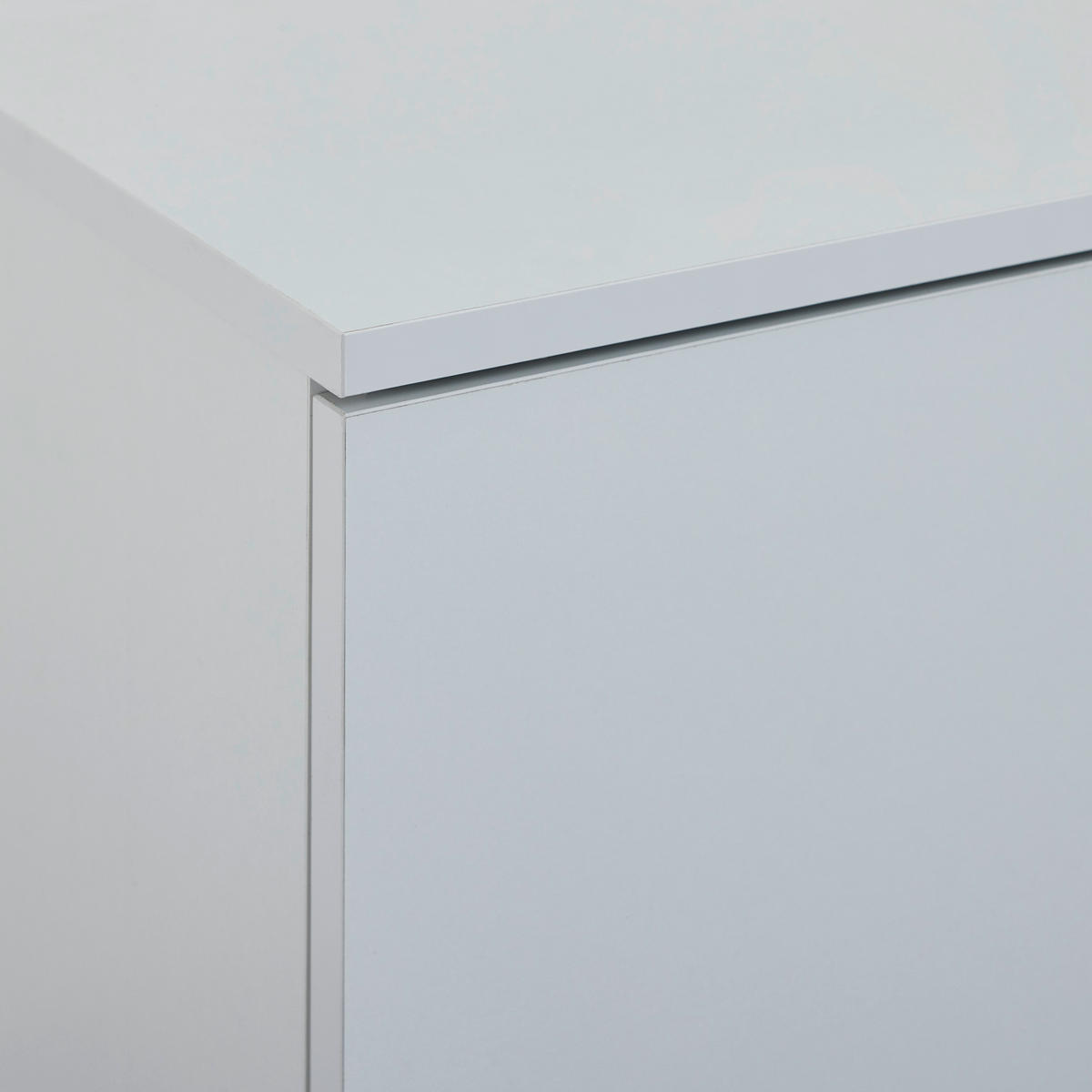 OBÝVACÍ STĚNA, bílá - bílá/barvy stříbra, Design, kompozitní dřevo/plast (277/102/35cm) - MID.YOU