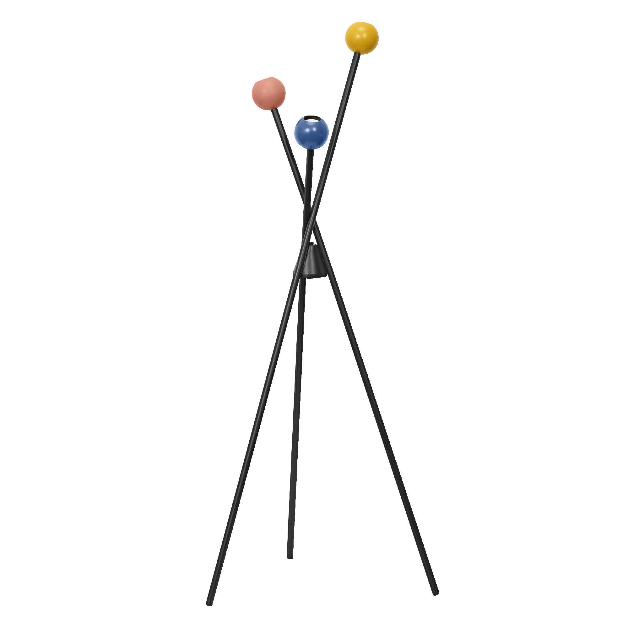 STEHLEUCHTE 55/47/135 cm   - Design, Metall (55/47/135cm) - Osram