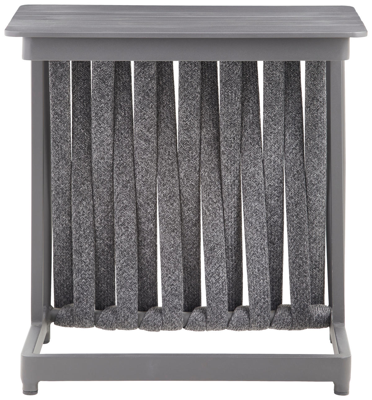 GARTENBEISTELLTISCH 39/39/59 cm Metall, Textil  - Anthrazit/Alufarben, Design, Textil/Metall (39/39/59cm) - Amatio