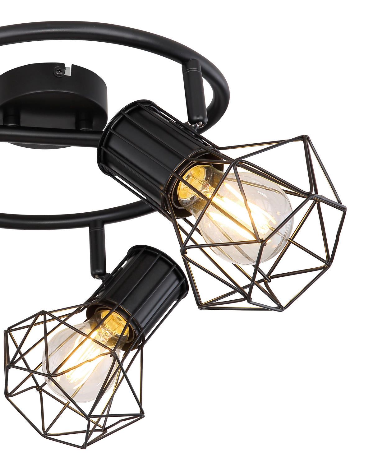 BODOVÉ SVÍTIDLO, 40 W/E27, 28,5/19 cm  - černá, Lifestyle, kov (28,5/19cm) - Marama