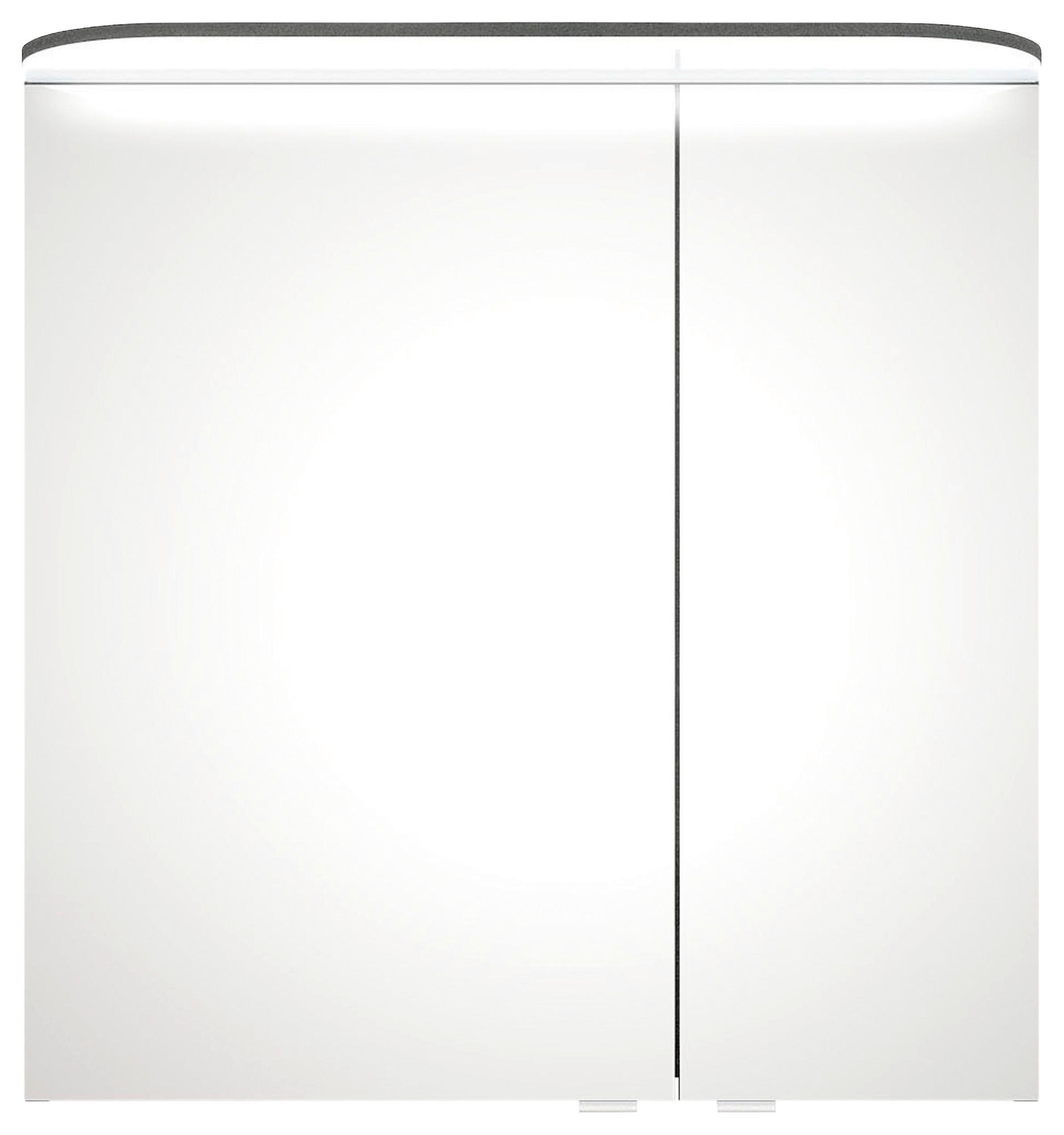 SPIEGELSCHRANK 70/72,3/17 cm - Chromfarben/Graphitfarben, KONVENTIONELL, Glas/Holzwerkstoff (70/72,3/17cm) - Pelipal