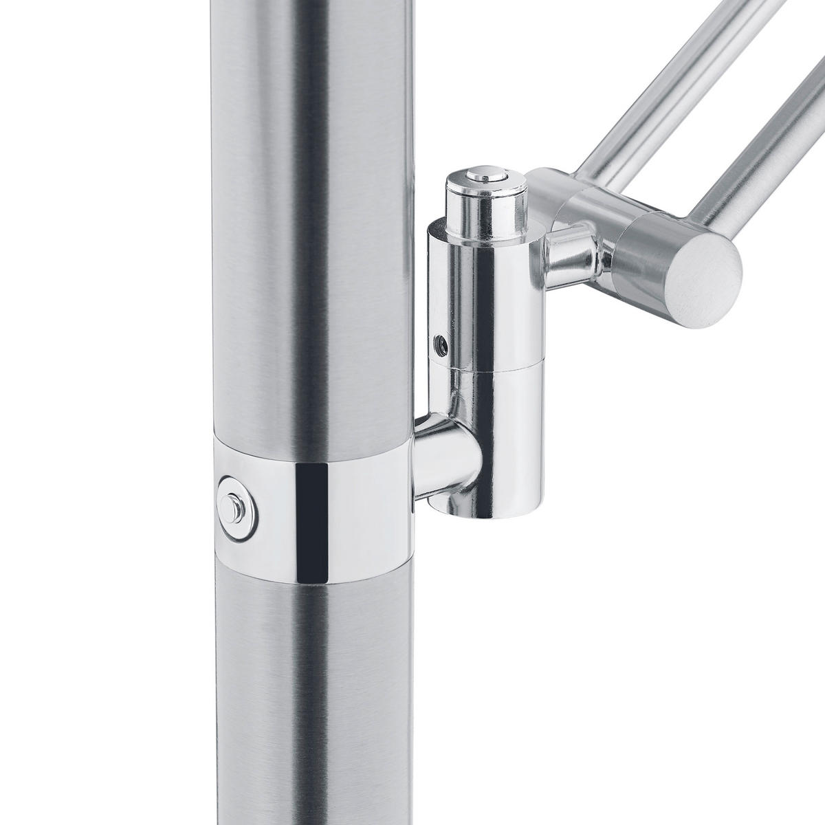 LED-STEHLEUCHTE 50/182 cm    - Nickelfarben, Design, Glas/Metall (50/182cm) - Hell