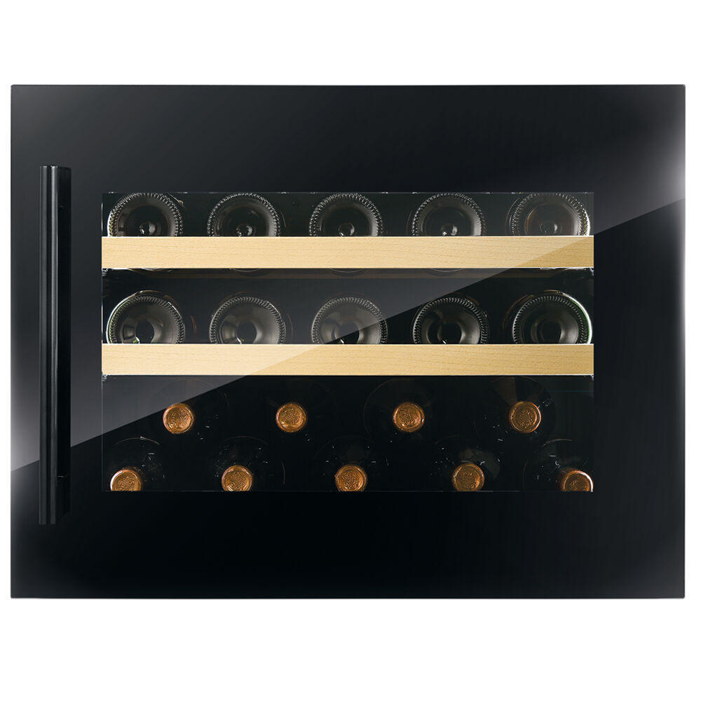 WEINKÜHLSCHRANK DVS-19.50B  - Schwarz, Basics, Glas/Holz (59/45,5/56,9cm)