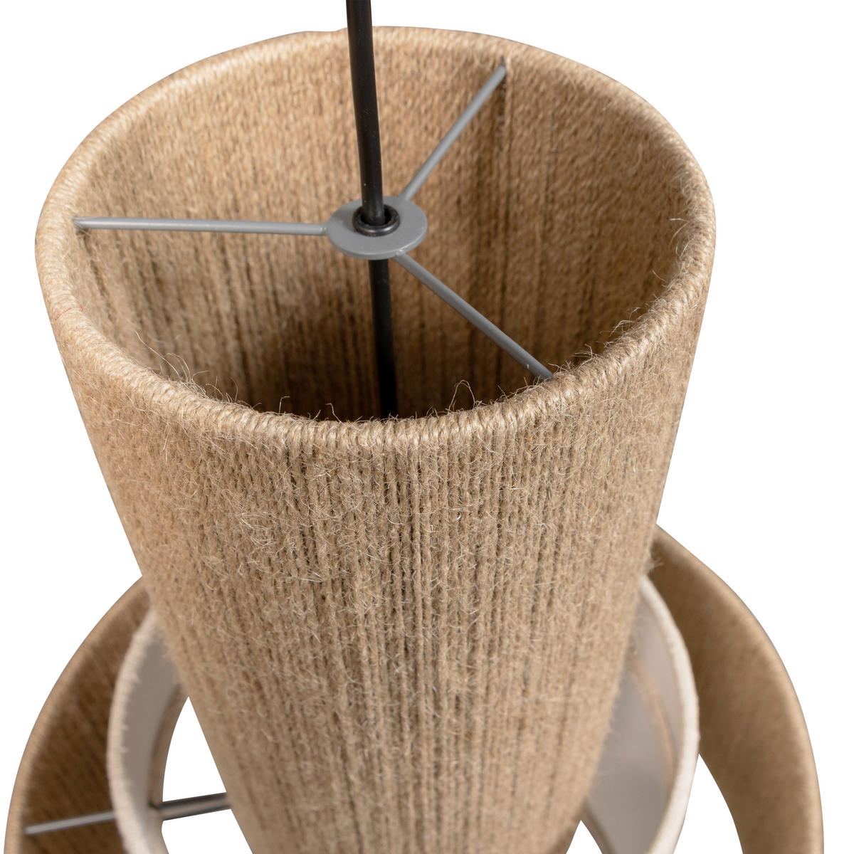 HÄNGELEUCHTE Pelle 38/56/38 cm  - Naturfarben, Basics, Naturmaterialien/Textil (38/56/38cm) - Collet's Monde