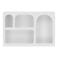 VÄGGHYLLPLAN 60/40/13 cm  - vit, Design, trä (60/40/13cm)