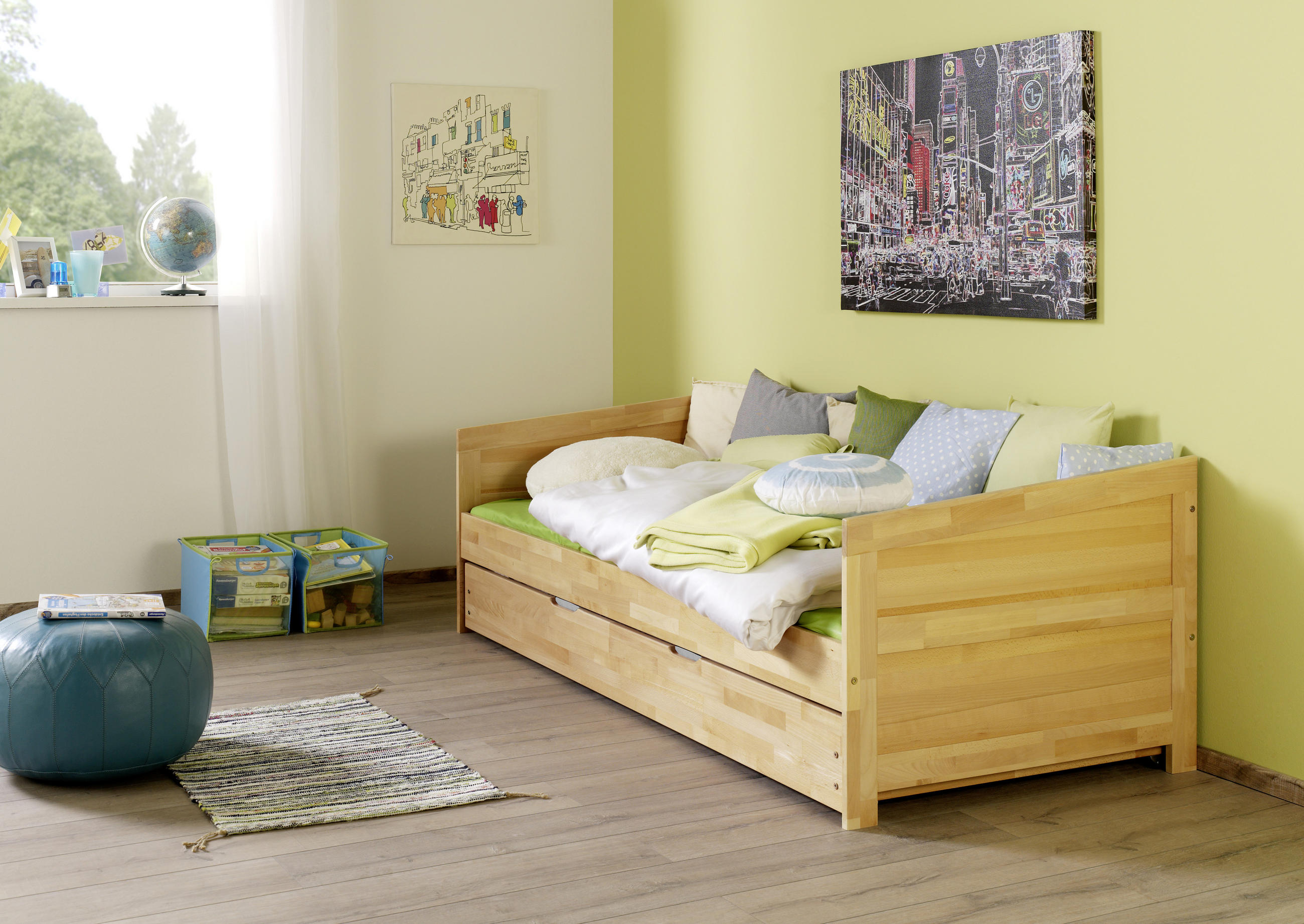 POSTEL barvy buku - barvy buku, Design, dřevo (90/200cm) - Linea Natura