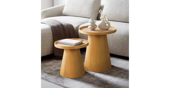 BEISTELLTISCH in Holz, Holzwerkstoff 40/40/46 cm - Eichefarben, Basics, Holz/Holzwerkstoff (40/40/46cm) - Xora