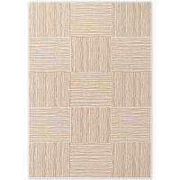 FLACHWEBETEPPICH  Wohnzimmer 200/300 cm Haringey Weiß, Sandfarben rechteckig  - Sandfarben/Weiß, Design, Kunststoff (200/300cm) - Hanse Home