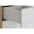 AKTENSCHRANK Eichefarben, Weiß - Eichefarben/Weiß, Design, Glas/Holzwerkstoff (80,8/92,3/37cm) - Voleo