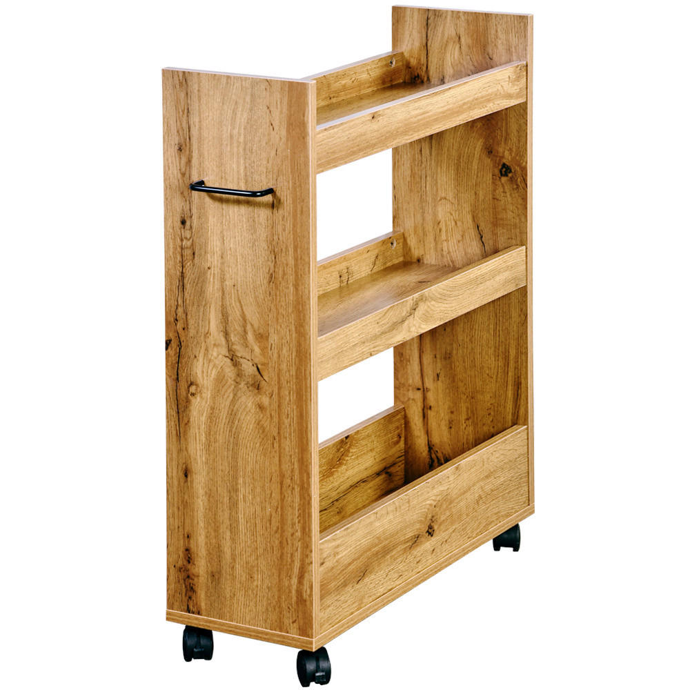 ALLZWECKWAGEN Eichefarben  - Eichefarben, Basics, Holzwerkstoff (60/78/22cm) - Kesper