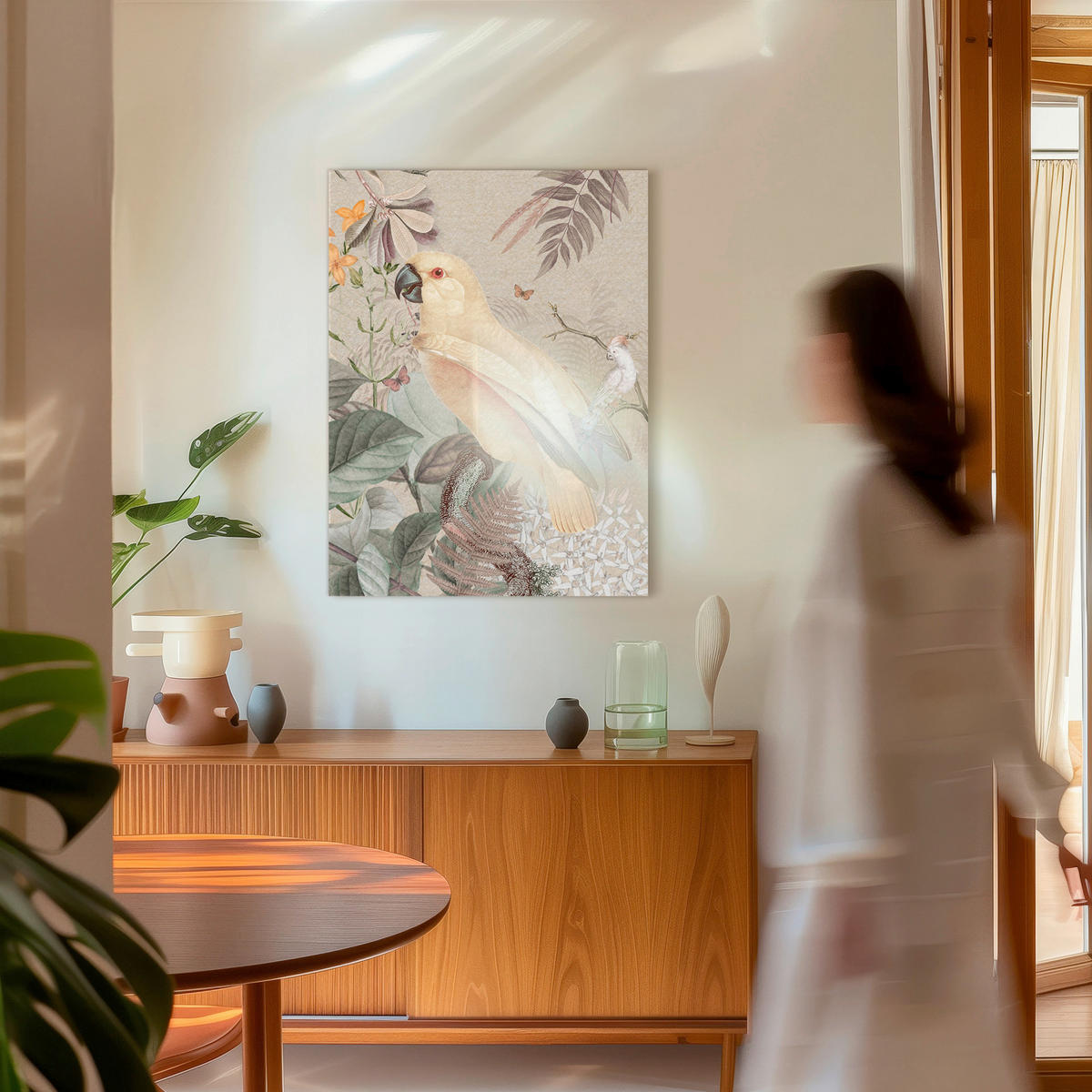 LEINWANDBILD Tiere, Pflanzen 60/80 cm  - Multicolor, Basics, Holz/Textil (60/80cm)