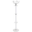 GARDEROBENSTÄNDER in Weiß 37/176/37 cm - Weiß, Basics, Kunststoff/Stein (37/176/37cm) - Xora