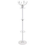 GARDEROBENSTÄNDER in Weiß 37/176/37 cm   - Weiß, Basics, Kunststoff/Stein (37/176/37cm) - Xora