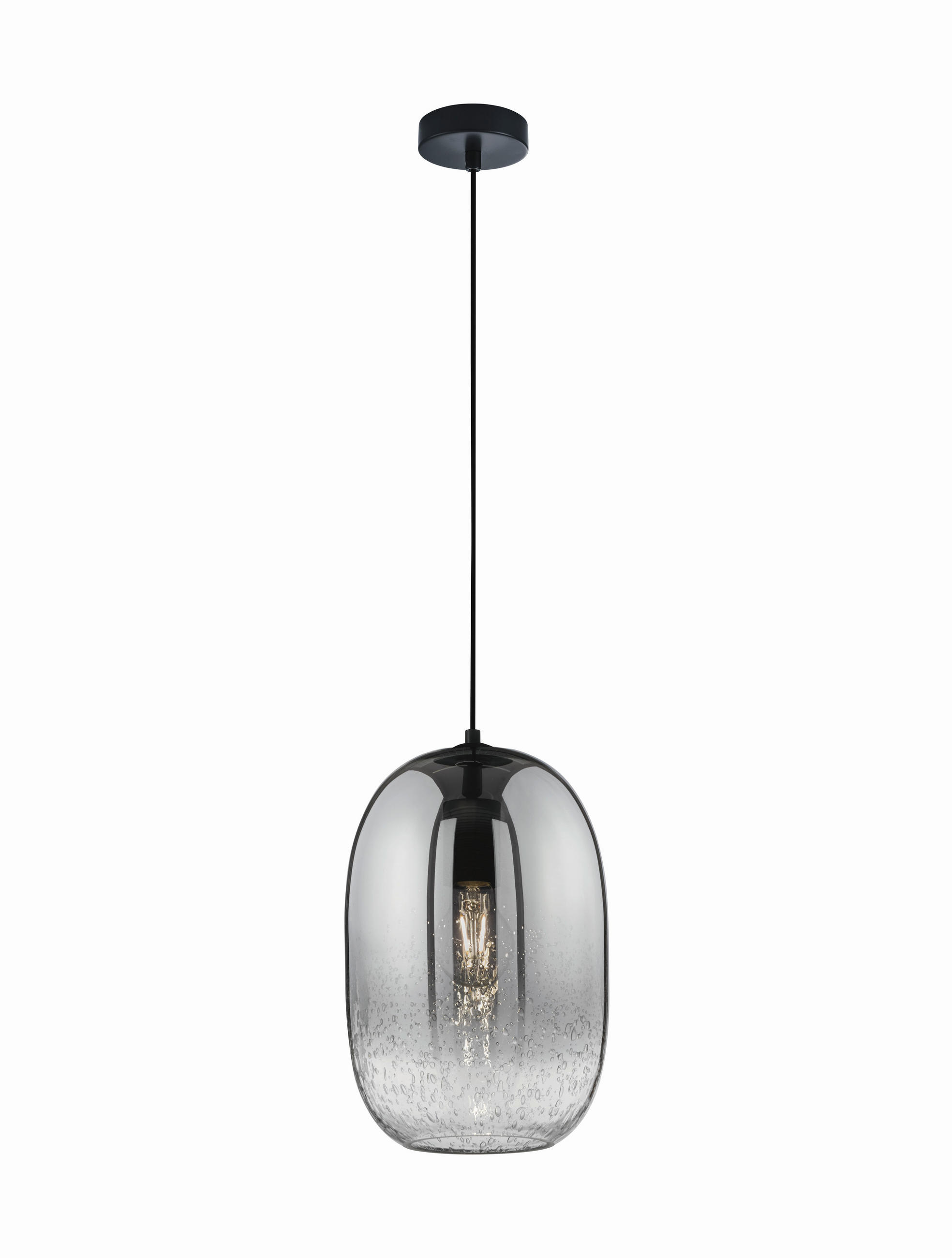 PENDELLEUCHTE 20/150 cm  - Sandfarben/Schwarz, Trend, Kunststoff/Textil (20/150cm) - Fischer & Honsel