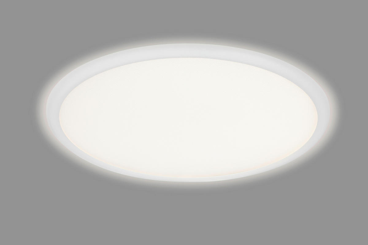 LED-DECKENLEUCHTE Arcalis 45/5,2 cm  - Weiß, Design, Kunststoff/Metall (45/5,2cm) - Novel