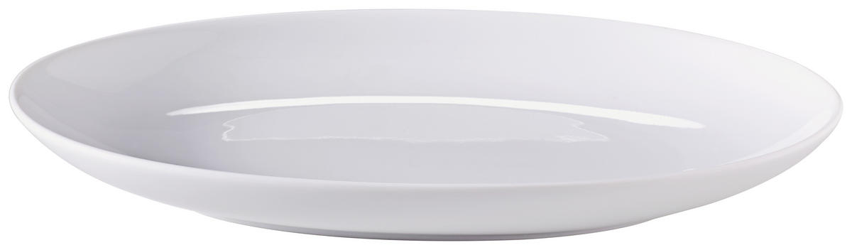 KROŽNIK ZA TORTO  Rondo Uni      30 cm       - bela, Konvencionalno, keramika (30cm) - Seltmann Weiden