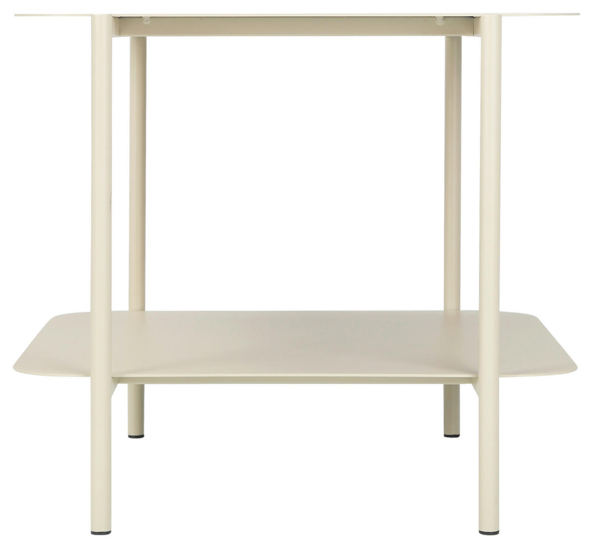 BEISTELLTISCH 48,4/45/40 cm Creme quadratisch  - Creme, Design, Metall (48,4/45/40cm) - Carryhome