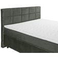 BOXSPRINGBETT 180/200 cm,  in Dunkelgrün  - Dunkelgrün/Schwarz, Design, Holzwerkstoff/Kunststoff (180/200cm) - Xora