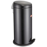 ABFALLSAMMLER CAPBOY MAXI 22 L  - Edelstahlfarben/Schwarz, KONVENTIONELL, Kunststoff/Metall (27/60cm) - Wesco