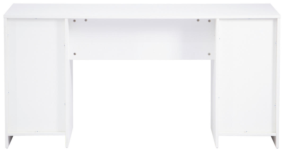 SCHREIBTISCH  Weiss  - Weiss, Modern, Holzwerkstoff (153.5/76/55cm) - MID.YOU