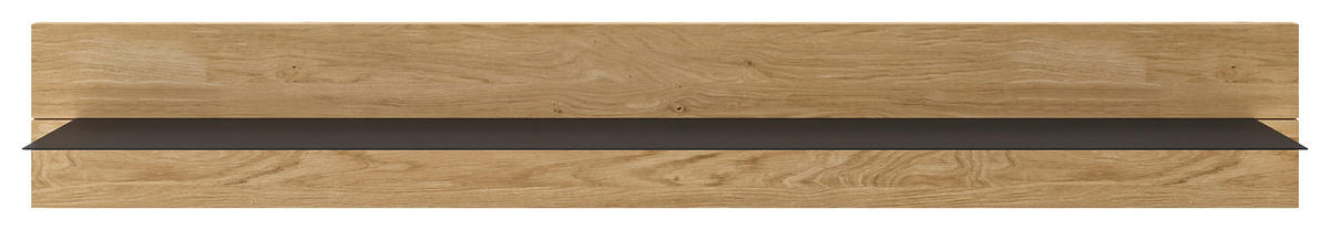 WANDBOARD Celika  135/20/20 cm  - Wildeiche/Anthrazit, Natur, Holz/Metall (135/20/20cm) - Dieter Knoll