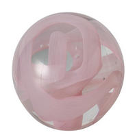 BRIEFBESCHWERER Glas Hellrosa  - Hellrosa, Basics, Glas (8/8cm) - Boltze Home