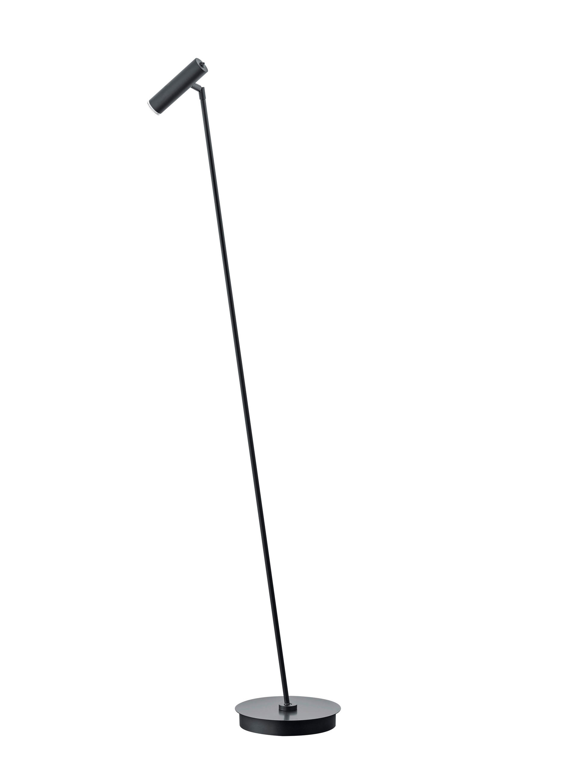Hell Led-Stehleuchte Schwarz 140 cm