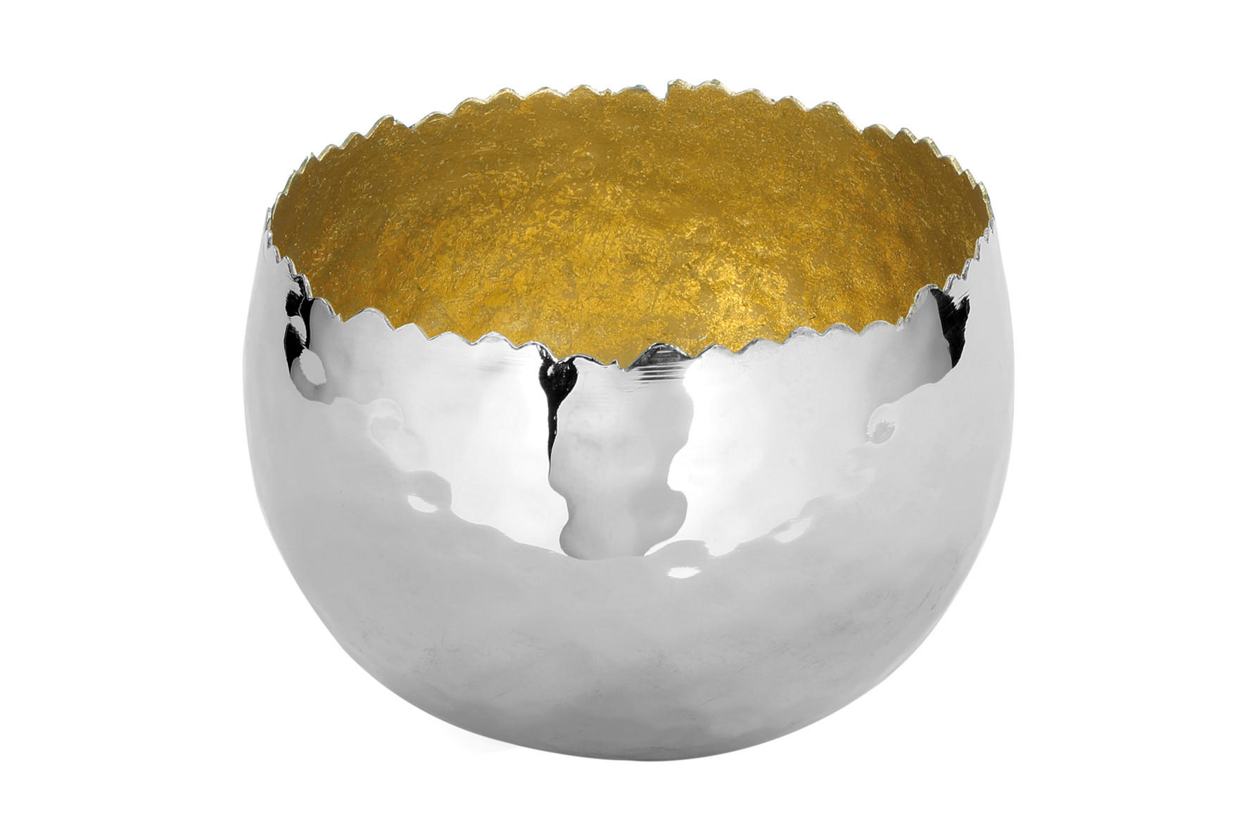 DEKOSCHALE - Silberfarben, Basics, Metall (10/6cm) - Fink