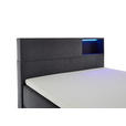 BOXSPRINGBETT 120/200 cm  in Anthrazit  - Anthrazit/Schwarz, Design, Holz/Textil (120/200cm) - Xora