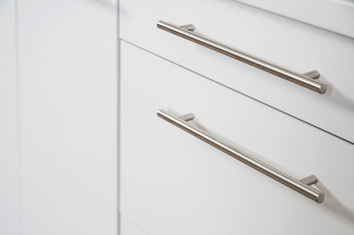 KÜCHENBLOCK 310/160 cm   in Weiss  - Weiss Hochglanz/Weiss, Modern, Naturmaterialien/Holzwerkstoff (310/160cm) - Respekta