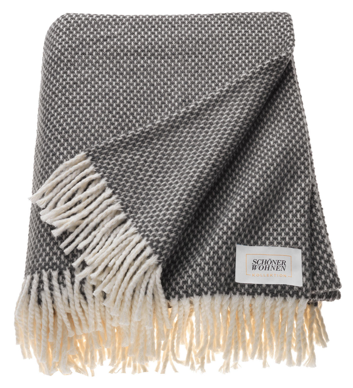 PLAID SW-ZEN  - Dunkelgrau/Beige, Basics, Textil (140/200cm) - Schöner Wohnen